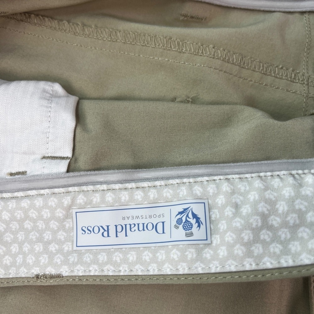 Donald Ross Sportswear Thistle Stretch Performance Golf Pants Khaki Tan 40x32 - Picture 5 of 9